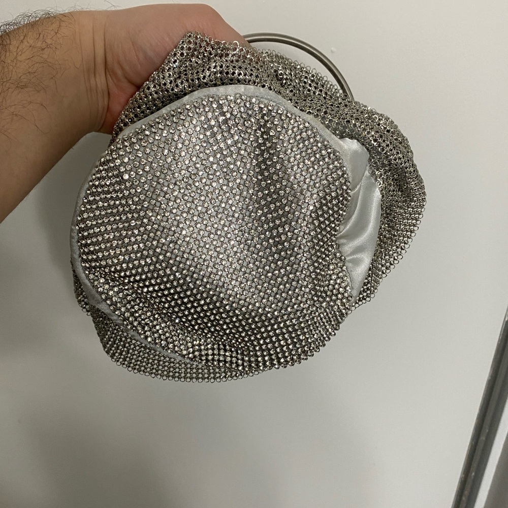 Whiting & Davis Solier Ruffle Bucket Bag - Picture 6 of 12